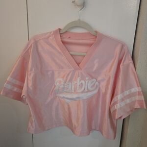 BARBIE x Forever 21 Varsity Stripe Jersey Crop Top